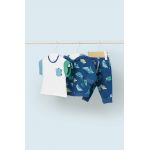 Mayoral Newborn compleu bebe culoarea albastru marin