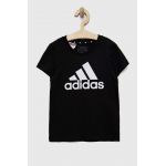 adidas tricou de bumbac pentru copii G BL culoarea negru