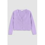 Coccodrillo cardigan copii culoarea violet, light