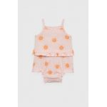 GAP set de bumbac pentru bebelusi culoarea portocaliu