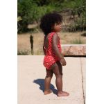 Konges Sløjd costum de baie dintr-o bucată pentru copii culoarea rosu