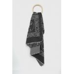Moschino fular barbati, culoarea negru, modelator