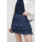 Pepe Jeans fusta Eimi culoarea albastru marin, mini, evazati