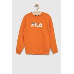 Fila bluza copii culoarea portocaliu, cu imprimeu