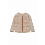 Konges Sløjd cardigan din bumbac pentru copii culoarea bej, light