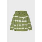 Mayoral bluza copii culoarea verde, cu glugă, modelator