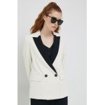 Sisley sacou culoarea bej, un singur rand de nasturi, modelator