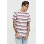 Solid tricou din bumbac culoarea alb, modelator