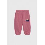 Fila pantaloni de trening pentru copii culoarea violet, cu imprimeu