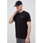 Fila tricou din bumbac culoarea negru, neted