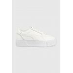Puma sneakers din piele Karmen Rebelle culoarea alb 387212