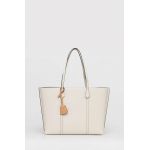Tory Burch poseta de piele culoarea bej