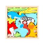 Puzzle de lemn cu animale salbatice Engros
