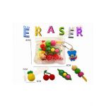 Set gume de sters - fructe si legume Engros