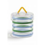 &k amsterdam recipient cu capac Jar Stripy