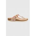 Birkenstock slapi copii culoarea auriu