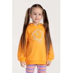 Coccodrillo bluza copii culoarea portocaliu, cu glugă, cu imprimeu