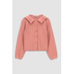 Coccodrillo cardigan copii culoarea roz, light