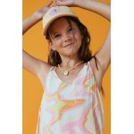 Roxy șapcă din bumbac pentru copii culoarea bej, cu imprimeu