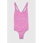 Roxy costum de baie dintr-o bucată pentru copii culoarea roz