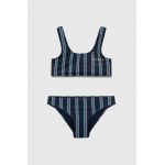 Roxy costum de baie pentru copii din două piese culoarea albastru marin