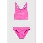 Roxy costum de baie pentru copii din două piese culoarea roz
