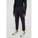 adidas Performance pantaloni de antrenament culoarea negru, neted