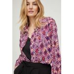 Answear Lab camasa femei, culoarea roz, cu guler clasic, regular