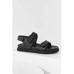 Answear Lab sandale de piele femei, culoarea negru
