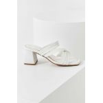 Answear Lab slapi de piele culoarea alb