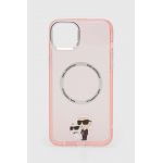 Karl Lagerfeld husă pentru telefon iPhone 14 Plus 6,7'' culoarea roz