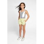 Michael Kors pantaloni scurti copii culoarea galben, neted, talie reglabila