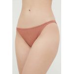 Roxy bikini brazilieni culoarea maro