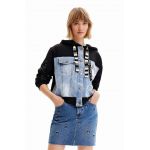 Desigual fusta jeans mini, drept