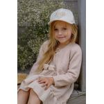 Jamiks caciula de bumbac pentru copii SOFIJA culoarea bej, cu imprimeu