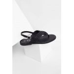 Answear Lab sandale de piele femei, culoarea negru