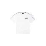 Dkny tricou de bumbac pentru copii culoarea alb, cu imprimeu