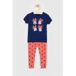 GAP pijamale de bumbac pentru copii x Disney culoarea albastru marin, modelator