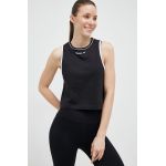 Reebok top din bumbac culoarea negru