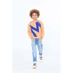 Marc Jacobs hanorac de bumbac pentru copii culoarea portocaliu, cu imprimeu