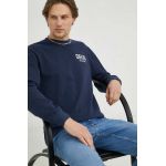 Deus Ex Machina hanorac de bumbac barbati, culoarea albastru marin, cu imprimeu