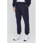 Gant pantaloni de trening din bumbac culoarea albastru marin, neted
