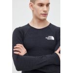 The North Face longsleeve sport Mountain Athletic culoarea negru, cu imprimeu