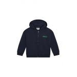 Kenzo Kids hanorac de bumbac pentru copii culoarea albastru marin, cu glugă, cu imprimeu