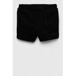 4F pantaloni scurti copii culoarea negru, neted