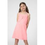 4F rochie fete F026 culoarea roz, mini, evazati