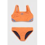 adidas Performance costum de baie pentru copii din două piese 3S BIKINI culoarea portocaliu