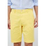 BOSS pantaloni scurți bărbați, culoarea galben 50487993
