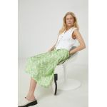 Herskind fusta Tween culoarea verde, midi, evazati