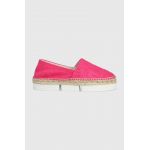 Love Moschino espadrile Scarpad Espam 35 culoarea roz, cu platforma, JA10313G1G